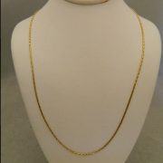 14k-Yellow-Gold-16″-1.00mm-Round-Box-Link-Necklace