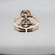 14k Rose Gold Diamond Halo Engagement Ring 1.40 Carat TW 5 - Copy